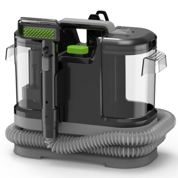 Shampouineuse Puissante 450W, Nettoyeur Tapis Canapé Avec Double Réservoir 1.8L/0.8L, Aspiration 12Kpa, Câble 5M, Nettoyage Tissu – Image 3