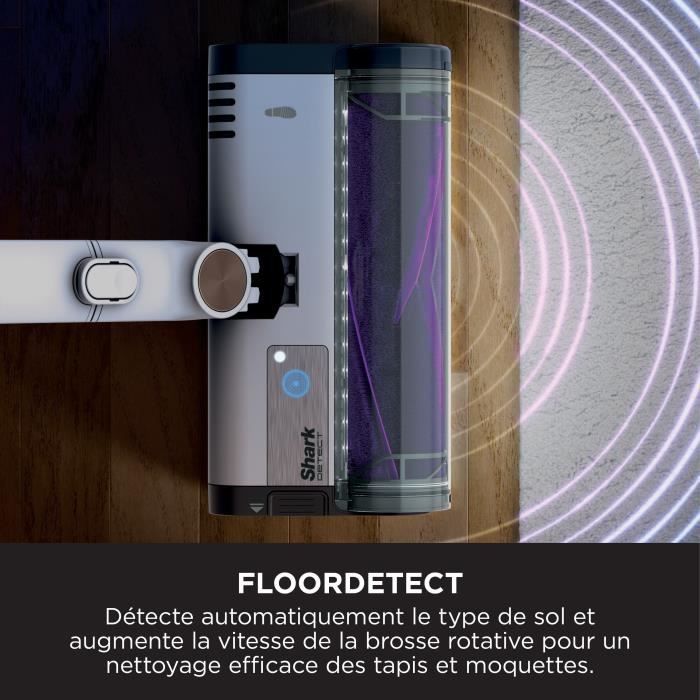 SHARK IW3612EU - Aspirateur Balai sans fil - 240 W - Vidage automatique 2 L - 4 capteurs - 3 modes d'aspiration - Noir /Argent – Image 3