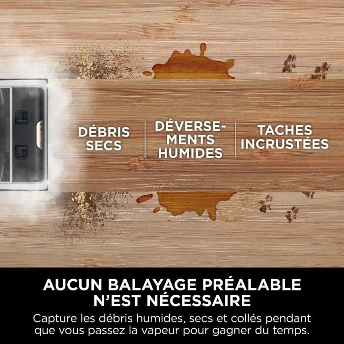 Shark SteamPickUp SD200EU - Balai Vapeur 3-en-1 pour sols durs - Sépare débris humides et secs – Image 4