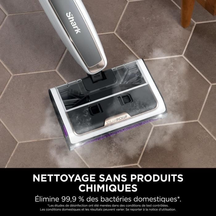 Shark SteamPickUp SD200EU - Balai Vapeur 3-en-1 pour sols durs - Sépare débris humides et secs – Image 9