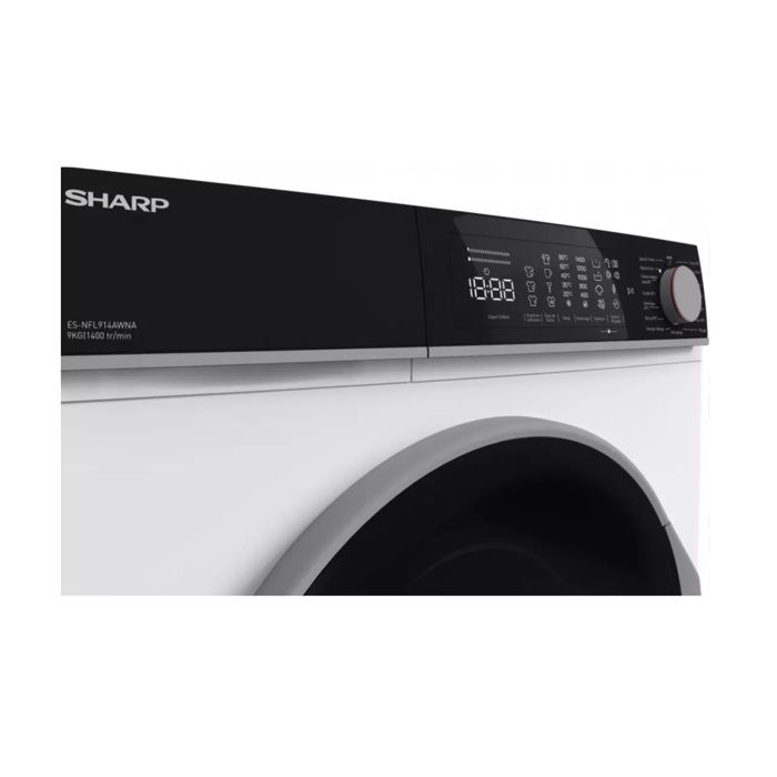 Sharp Lave-linge 9kg 1400 tours/min - ESNFL914AWNA – Image 6