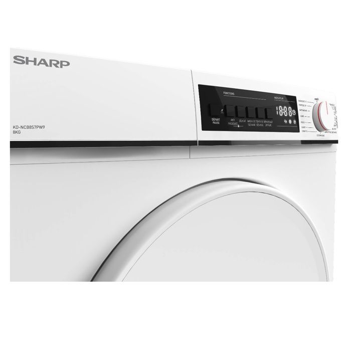 Sharp Sèche-linge à condensation 60cm 8kg 65db - KDNCB8S7PW91 – Image 2