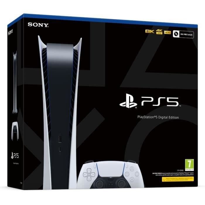 SONY Console PS5 Blanche Digital Edition 825 Go (2020) - Reconditionné - Etat correct – Image 2