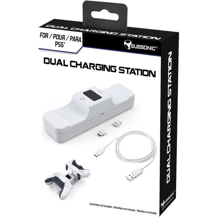 Subsonic - Station de recharge Blanche pour 2 manettes DualSense PS5 – Image 2