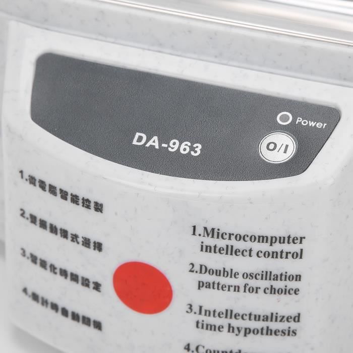 Nettoyeur à ultrasons SURENHAP - Mini appareil d'hygiène pour prothèses dentaires - Blanc - 220V – Image 4