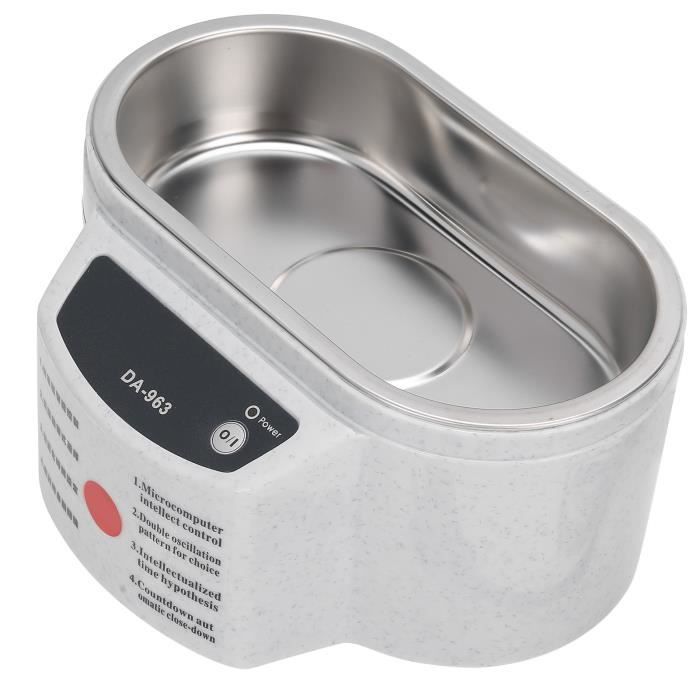 Nettoyeur à ultrasons SURENHAP - Mini appareil d'hygiène pour prothèses dentaires - Blanc - 220V