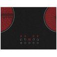 Table de cuisson vitrocéramique - OCEANIC - 4 foyers - Noir – Image 4