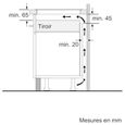 Table induction 60 cm - Bosch Série 2 - 3 foyers - Noir - Touch Select - H5,1 x L59,2 x P52,2 cm - PUC611AA5E – Image 3