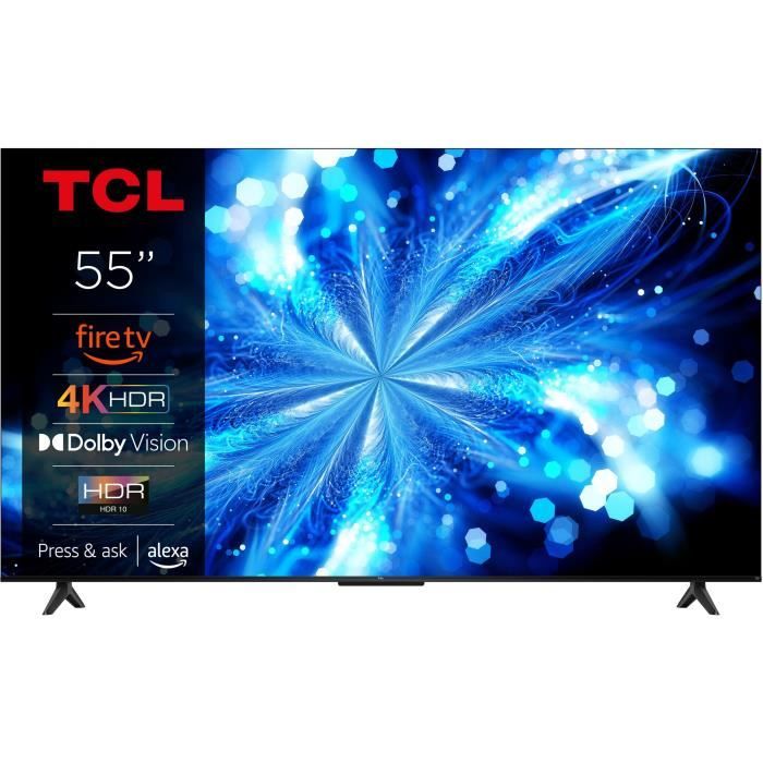 TCL 55PF650 - TV LED 55" (139 cm) - 4K UHD 3840x2160 - HDR10 - Smart TV - 3xHDMI 2.1 - WiFi