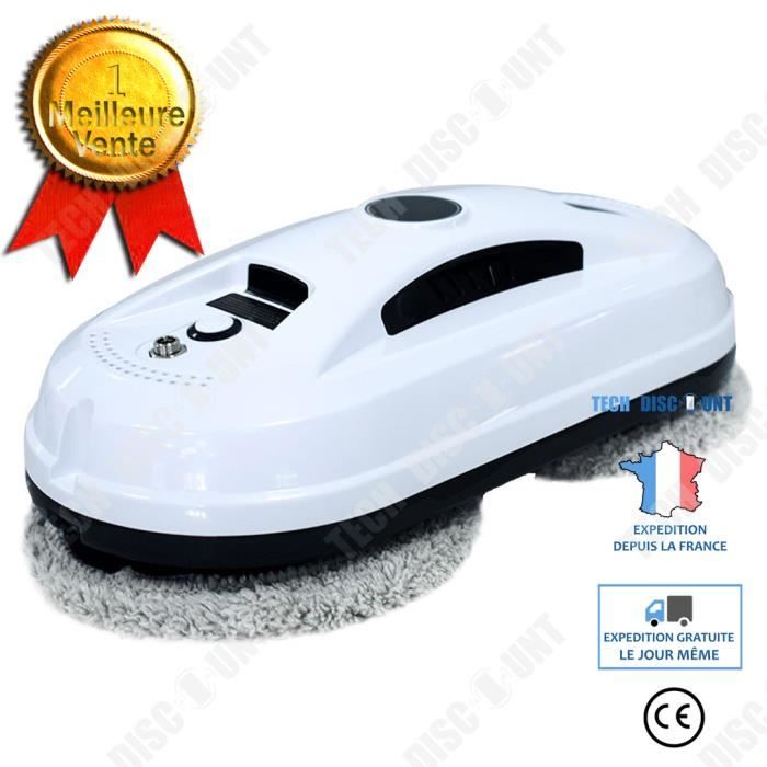 Robot de nettoyage de vitres - TD® - Automatique - 80W - 500mAh - Sans fil