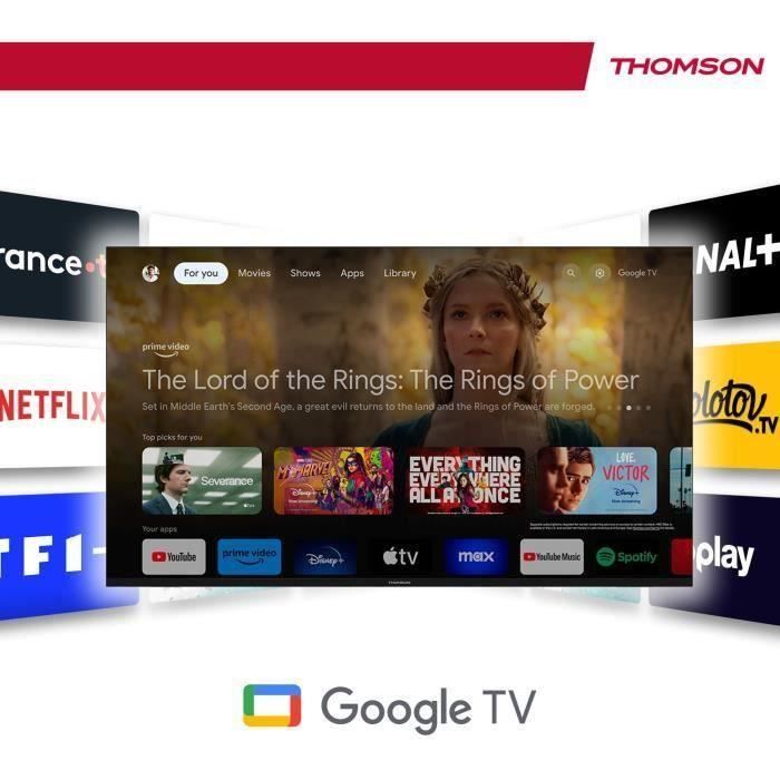 Thomson 43UG4S14 - TV LED 43” (109 cm) - 4K UHD - Google TV - 2xHDMI 2.0 + 2x HDMI 2.1 – Image 6