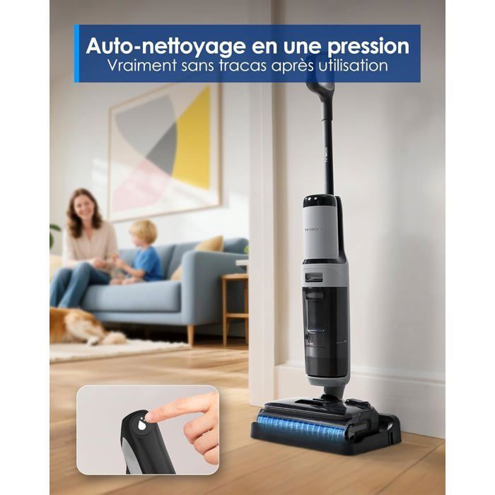 Aspirateur Balai Laveur - Tineco - Floor One i5 stretch Complete- 30 Min d'autonomie - Plat à 180° - Aspiration Puissante 20 kPa – Image 5