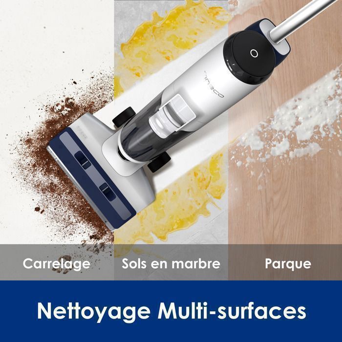 Aspirateur Laveur Sans Fil - Tineco - iFLOOR 5 Breeze Complete - Nettoyage Angles - Blanc – Image 2