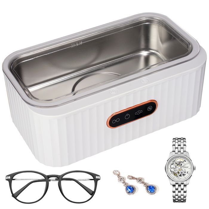 TTLIFE Nettoyeur à Ultrasons, 400ml Ultrasons Appareil de Nettoyage pour Bijoux Lunettes, 45000Hz Machine de Nettoyage, 4 modes