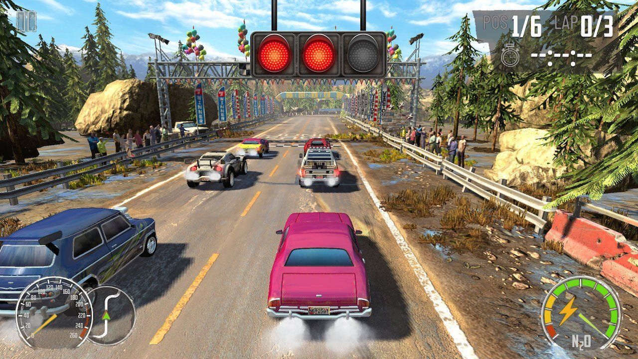 Turbo Booster Racing - Kit (volants + jeu) - Jeu Nintendo Switch - Code in a Box – Image 5