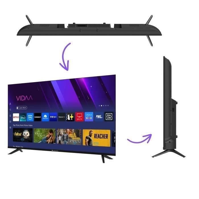 TV LED - CONTINENTAL EDISON - CELED55SVUHD25B6 - 55'' (139 cm) - UHD 4K 3840x2160 - SMART VIDAA - 3xHDMI - 2xUSB – Image 6