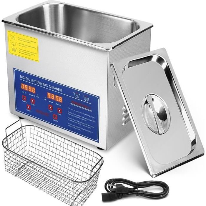 Nettoyeur Ultrasons Professionnel VEVOR 3L - Chauffage Nettoyage Ultrasonique avec Panier