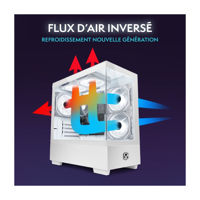 Vibox VI-214 PC Gamer Complet • 22" Écran • AMD Ryzen 3 3200G 4,0 GHz • Radeon Vega 8 • 16 Go RAM • 1 To NVMe SSD • Linux OS • WiFi – Image 3