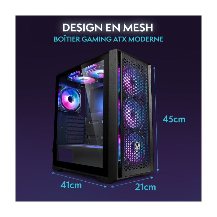 Vibox III-413 PC Gamer • Intel Core i7 12700KF 5,0 GHz • Nvidia RTX 3050 6 Go • 16 Go RAM • 1 To NVMe M.2 SSD • Windows 11 • WiFi – Image 6