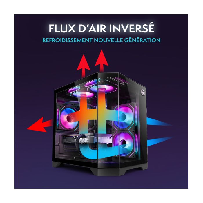 Vibox IV-581 PC Gamer Complet • 23" Écran • AMD Ryzen 7 5700X • RTX 5060 8 Go • 16 Go RAM • 1 To NVMe SSD • Windows 11 • WiFi – Image 4