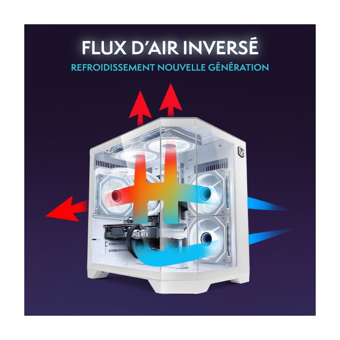 Vibox IV-589 PC Gamer Complet • 23" Écran • AMD Ryzen 7 5700X • RTX 5060 8 Go • 16 Go RAM • 1 To NVMe SSD • Windows 11 • WiFi – Image 4