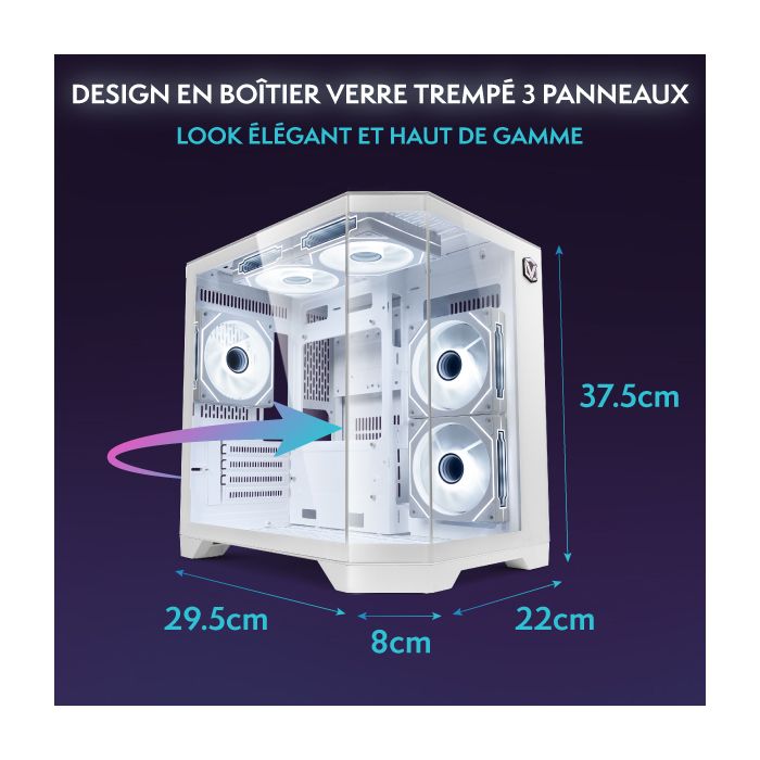 Vibox V-531 PC Gamer Complet • 23" Écran • AMD Ryzen 5 5500 4,2 GHz • RTX 4060 8 Go • 16 Go RAM • 1 To NVMe SSD • Windows 11 • WiFi – Image 5