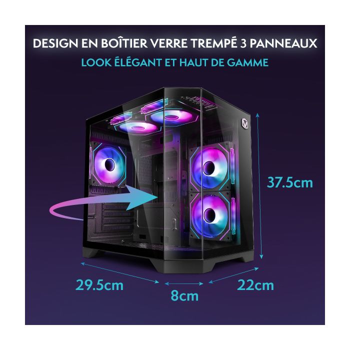 Vibox I-530 PC Gamer • AMD Ryzen 3 3200G 4,0 GHz • Radeon Vega 8 • 16 Go RAM • 480 Go SSD • Windows 11 • WiFi – Image 5