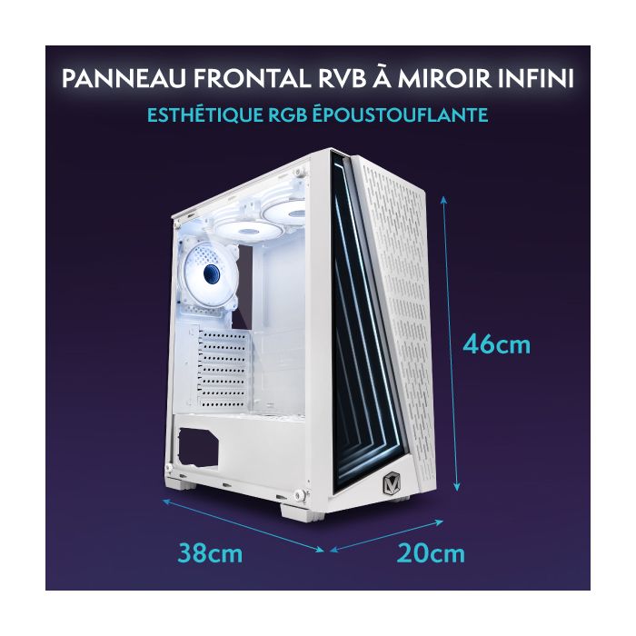 Vibox VI-67 PC Gamer Complet • 22" Écran • AMD Ryzen 3 3200G 4,0 GHz • Vega 8 • 16 Go RAM • 500 Go NVMe SSD • Windows 11 • WiFi – Image 4