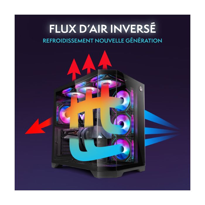 Vibox X-309 PC Gamer • Intel Core i9 14900KF 5,2 GHz • Nvidia RTX 5080 16 Go • 32 Go RAM • 2 To NVMe M.2 SSD • Windows 11 • WiFi – Image 4