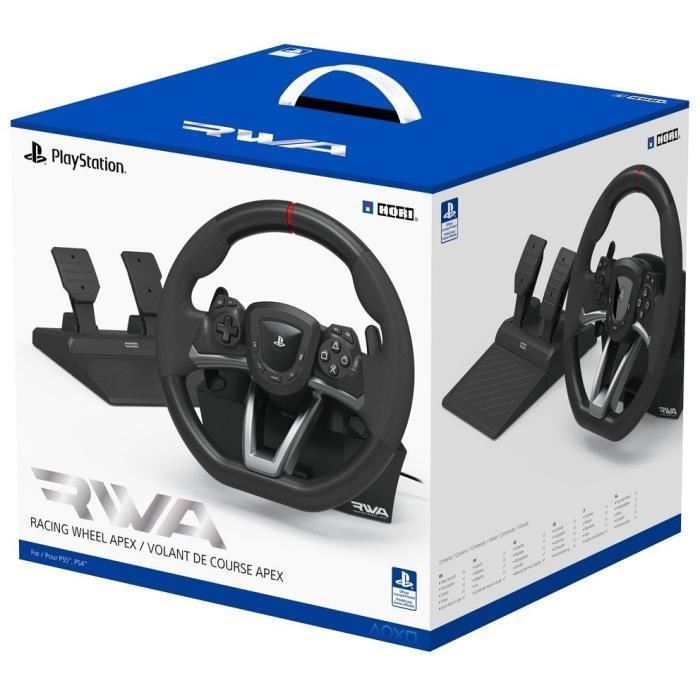 Volant de course Racing Wheel Apex - HORI - PC, PS4 et PS5 - Pédales incluses - Noir – Image 6