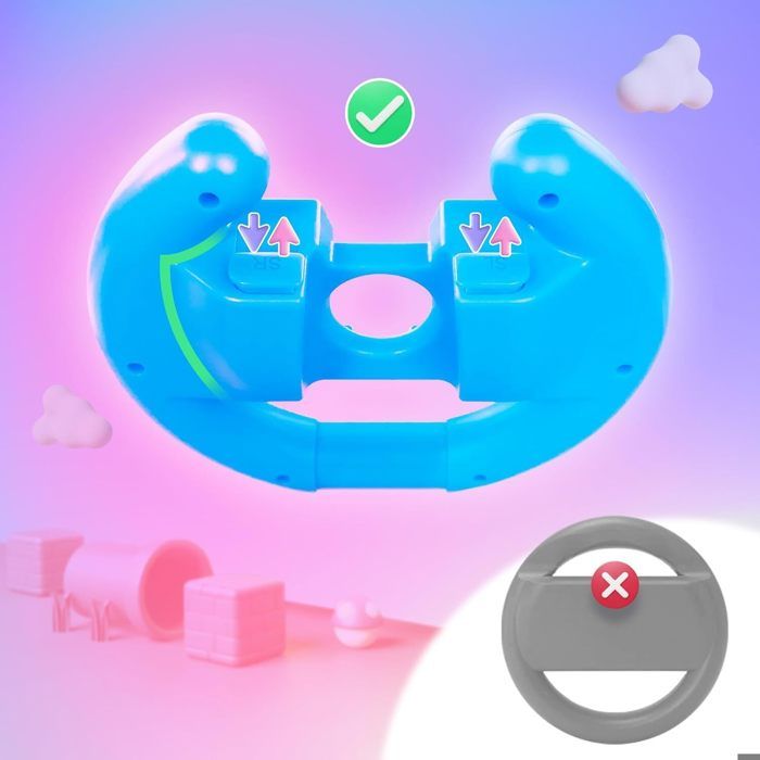 Volants de course Oniverse (x4) + Jeu Schtroumpf Kart (Code) - Compatible avec Nintendo Switch & Switch OLED – Image 4