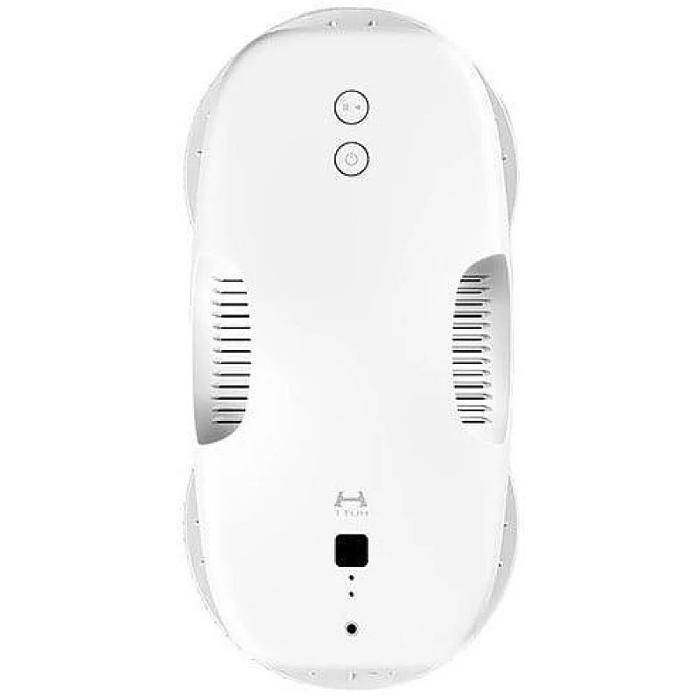 Aspirateur robot nettoyeur de vitres DDC55 HUTT blanc — compact, 65 dB