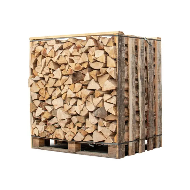 Box 1,50 stères de 30cm bois de chauffage - palette de bois coupé fendu de 1,05m3