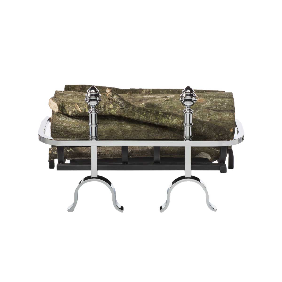 Chenets de cheminée bioéthanol Pomme de Pin