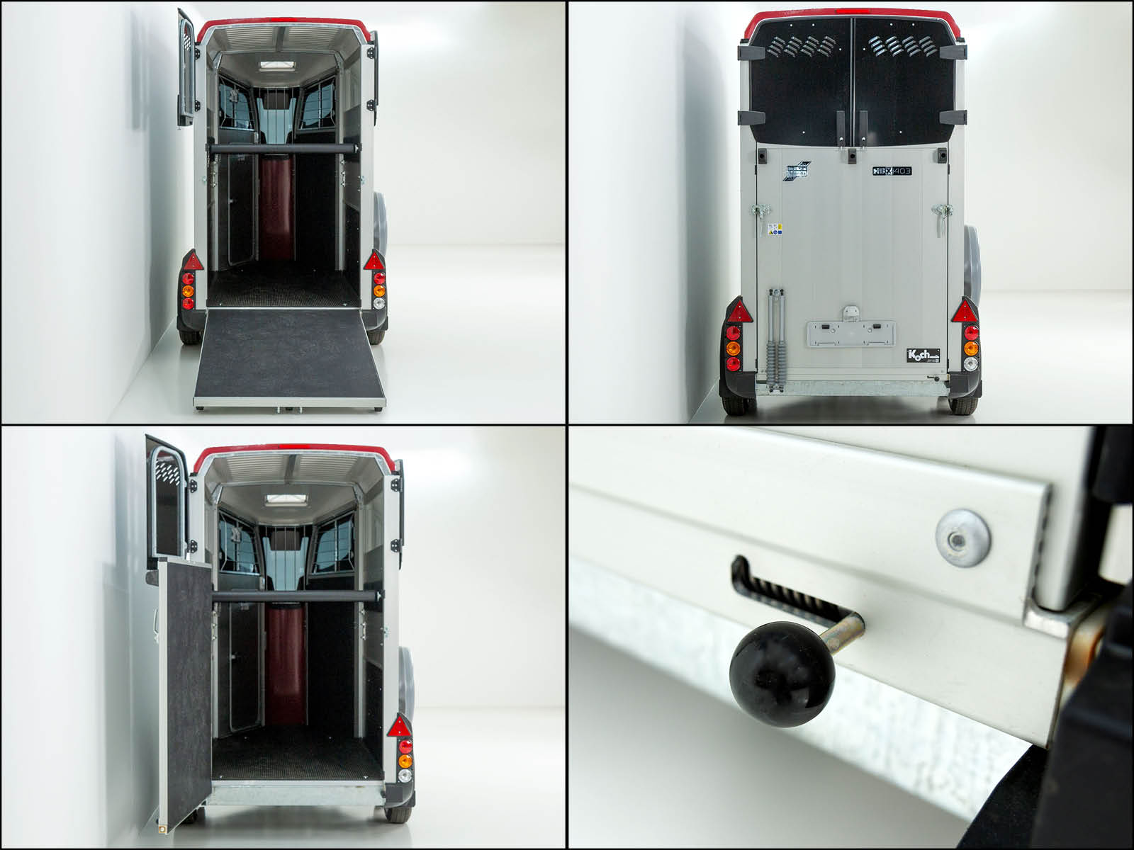 Ifor Williams Pferdeanhänger HBX 403 | Frontausstieg | neues Modell | Rot-Neu – Bild 2