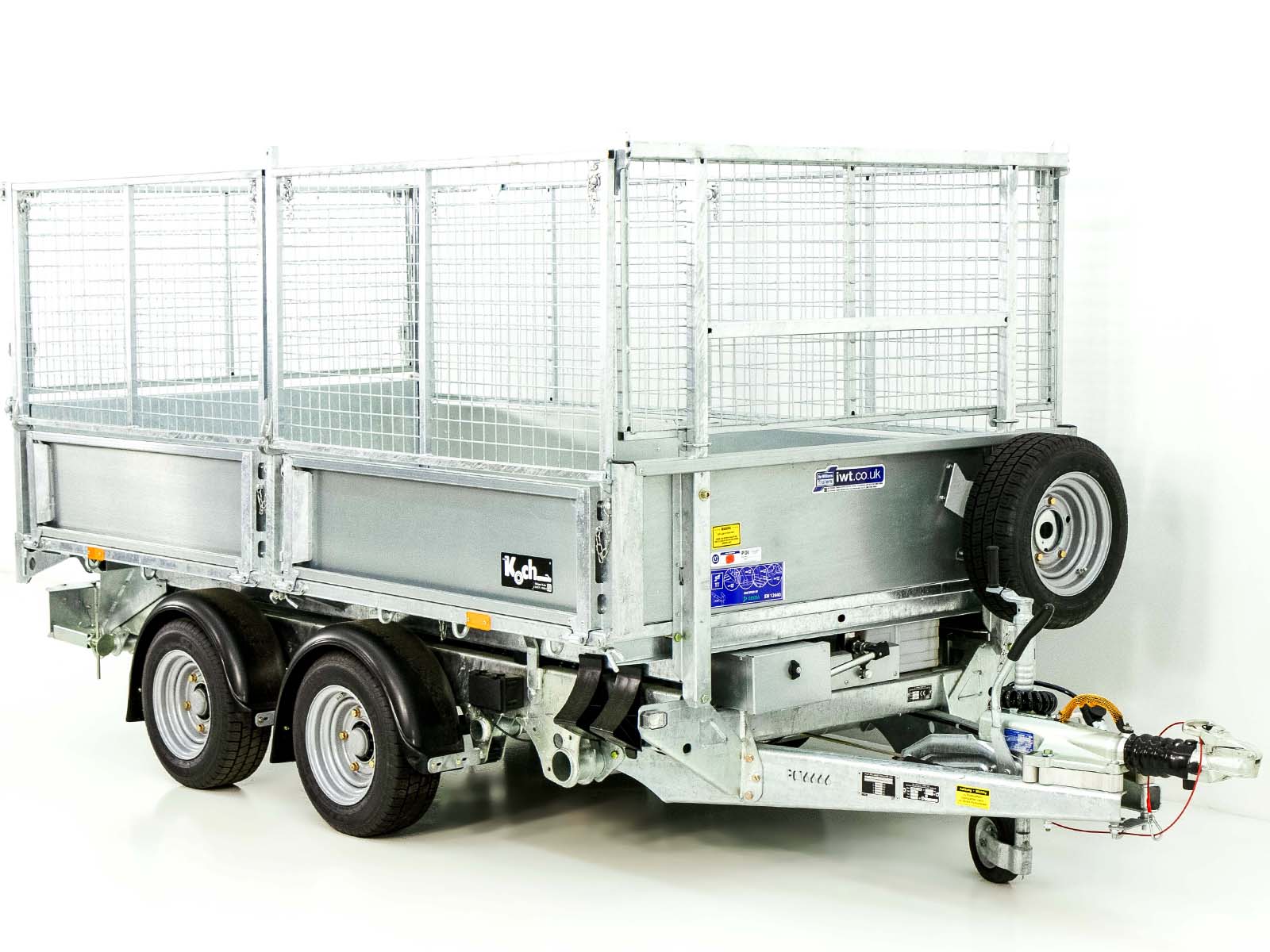 Ifor Williams Heckkipper TT 3621 198x362cm 3,5t | E-Pumpe | Gitter 80 cm-Neu