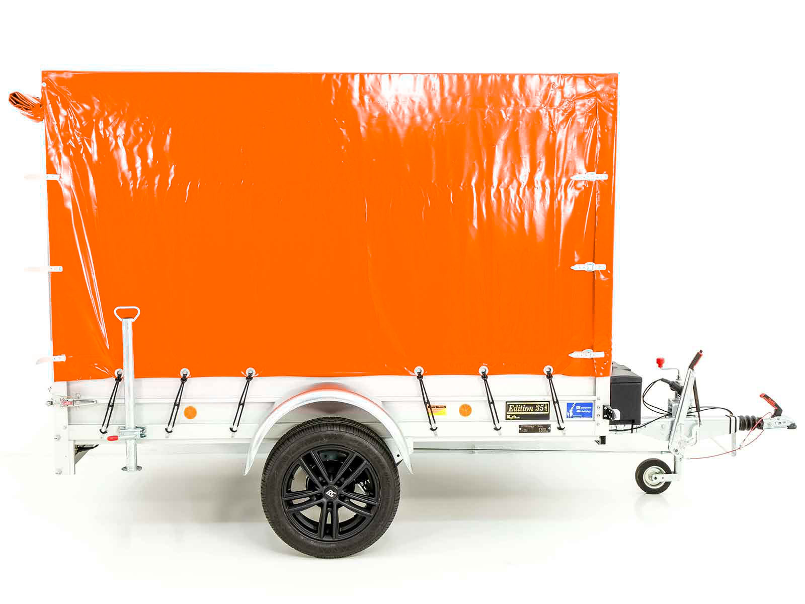 '-Anhänger „Edition 35“ 125x250cm 1300kg | Typ 4.13 | Hochplane 160cm – Orange-Neu – Bild 4