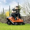 IXES Benzin Rasentraktor Aufsitzmäher IX-BRT-610 6.5PS 61cm Schnittbreite 150L Fangsack E-Start Rase