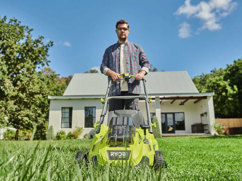 Akku-Rasenmäher RYOBI RLM36X46H50PG - MAX POWER 36V - 5Ah - 45 l Grasfangkorb - 46 cm Schnittbreite – Bild 3