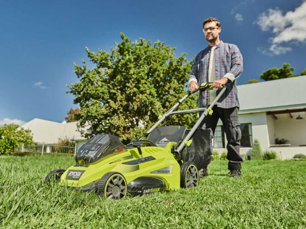 Akku-Rasenmäher RYOBI RLM36X46H50PG - MAX POWER 36V - 5Ah - 45 l Grasfangkorb - 46 cm Schnittbreite – Bild 4