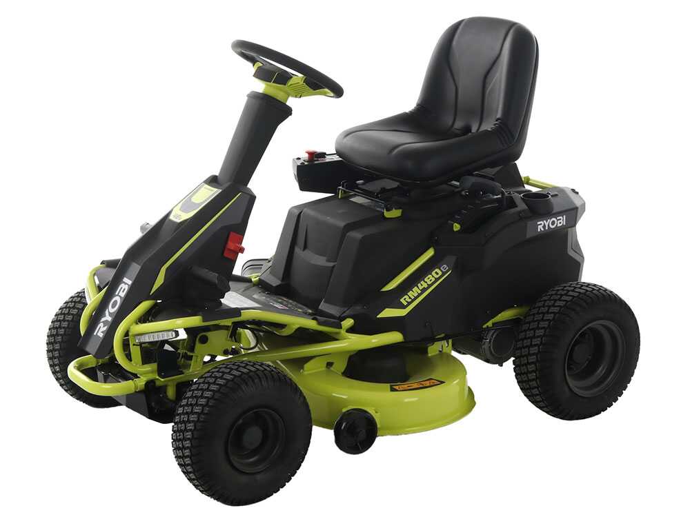 Akku-Rasentraktor Ryobi RM480E - Mulchfunktion- Seitenauswurf - 4x12V Bleiakku – Bild 4