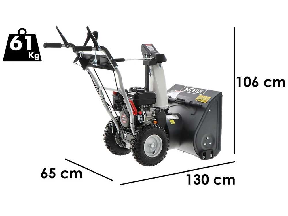 BlackStone  B-ST 61 LW - Benzin-Schneefräse - Loncin H200
