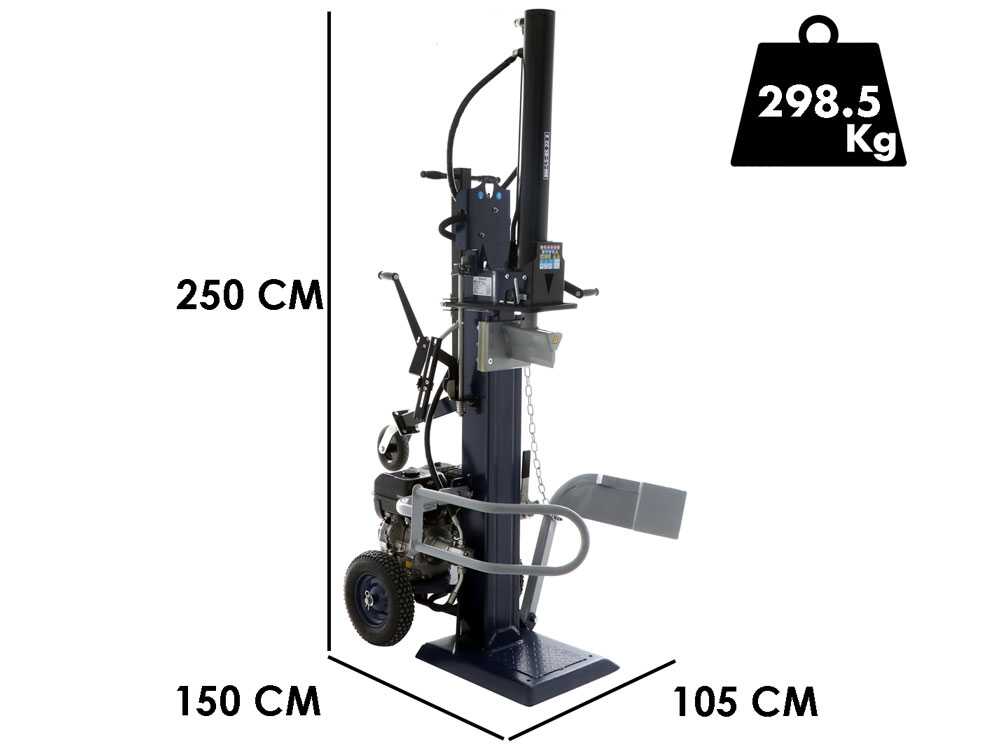 BullMach BM-LS-BS 22 V -Benzin-Holzspalter - senkrecht - B&S XR1450 Motor