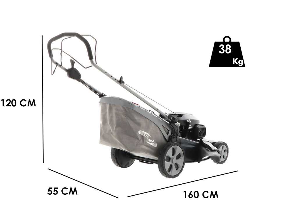 CastelGarden XS 55 HV - 4 in 1-Rasenmäher - 53 cm Schnittbreite - Honda GCVx 200-Motor
