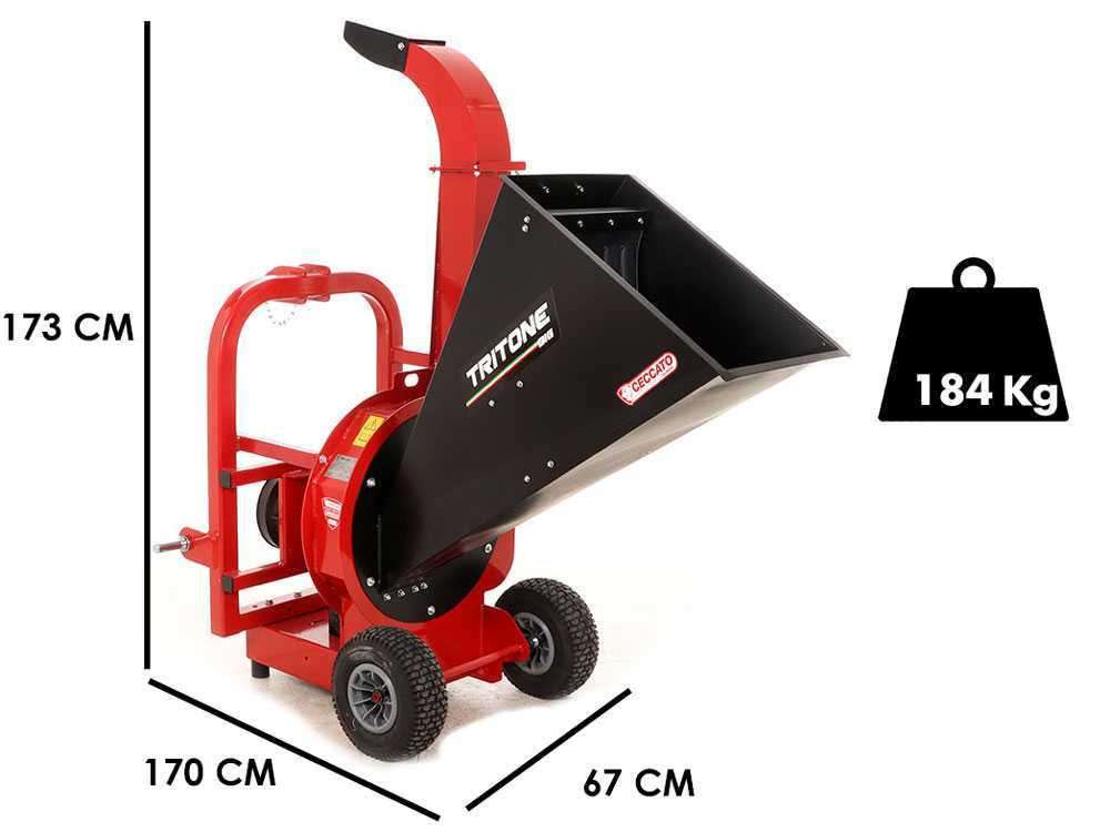 Ceccato Tritone BIG PTO - Häcksler für Traktor mit Dreipunktaufnahme