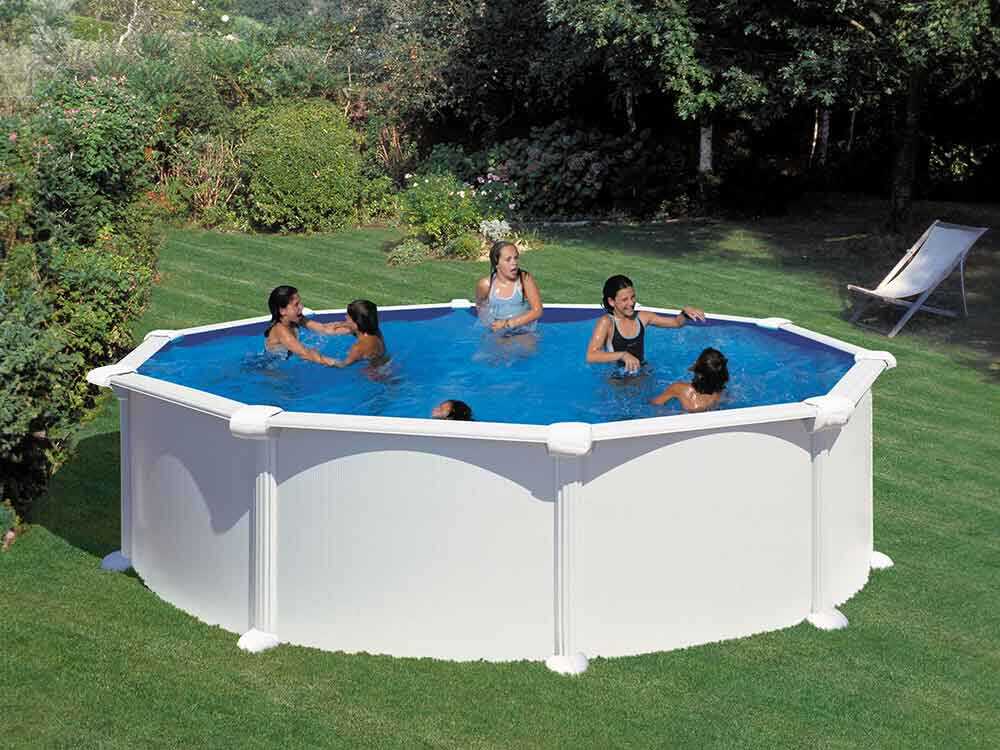 Gre Atlantis Rund Ø460 x 132cm - Rundbecken aus Stahl – Bild 3