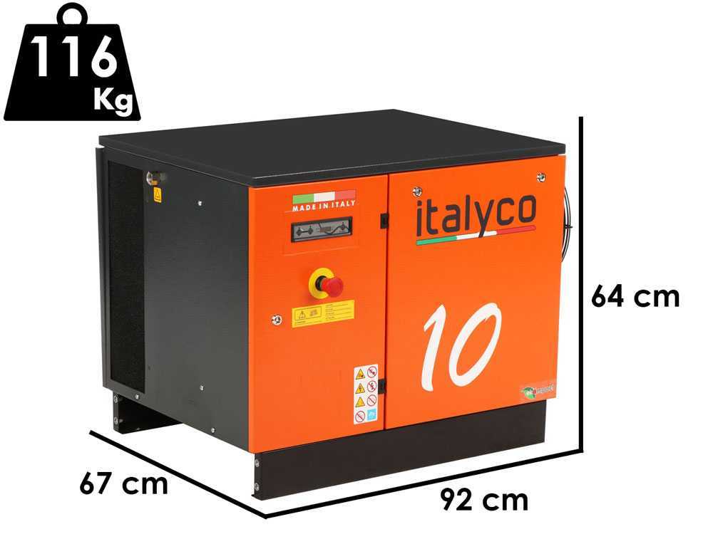 Italyco KV 10 - Schraubenkompressor - max. Druck 10 bar