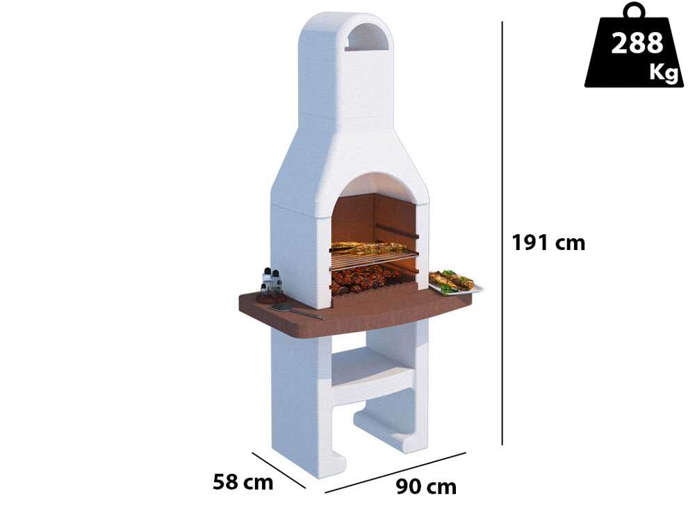 Linea VZ Grado - Grillkamin - für Holzkohle