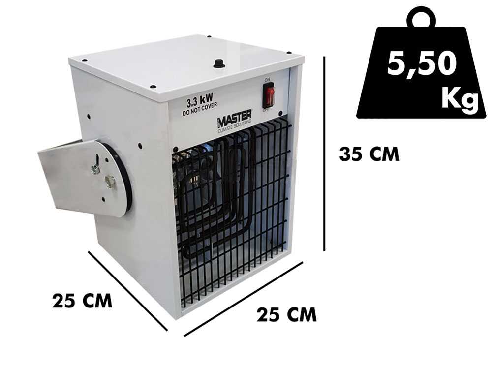 Master TR 3D - Heizlüfter mit Ventilator - 3.3 kw - OHNE FERNBEDIENUNG
