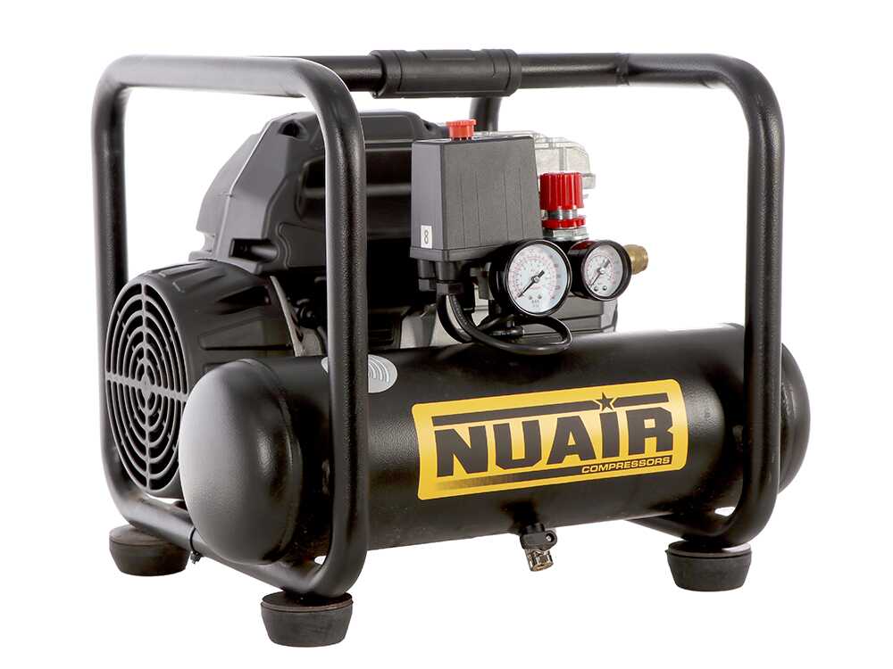 Nuair SIL 244/6 - Elektrischer tragbarer Kompressor - Motor 1.5 PS - 6 l oilless – Bild 3
